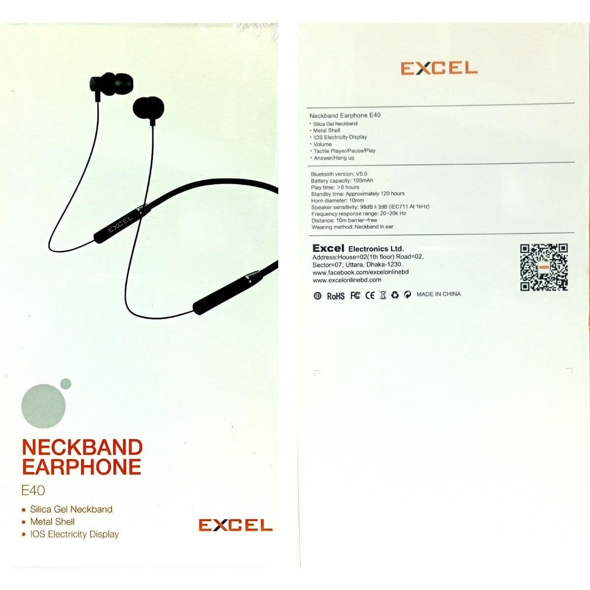 Excel E40 Neckband Bluetooth Earphone