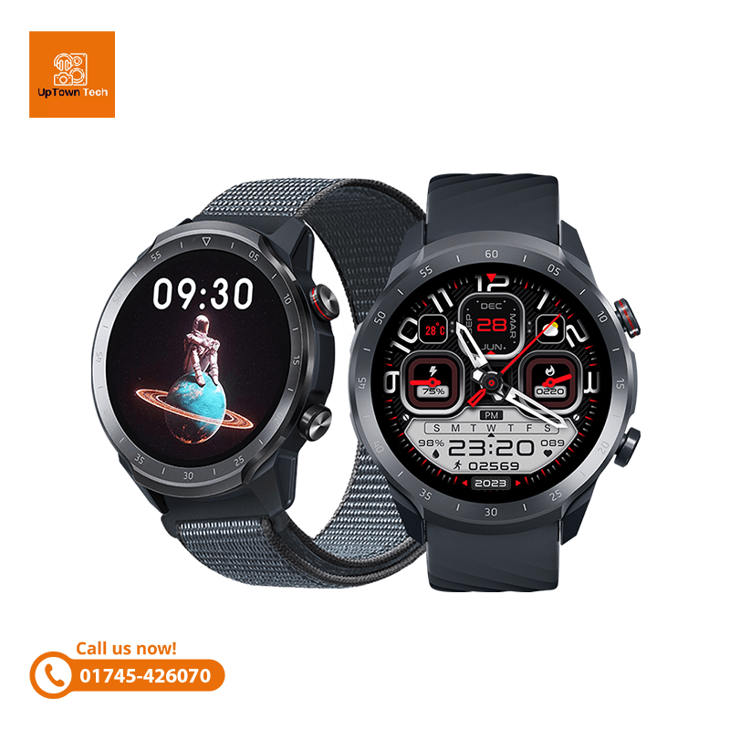 Mibro A2 Calling Smart Watch Sporty Looks Dual Straps – Black