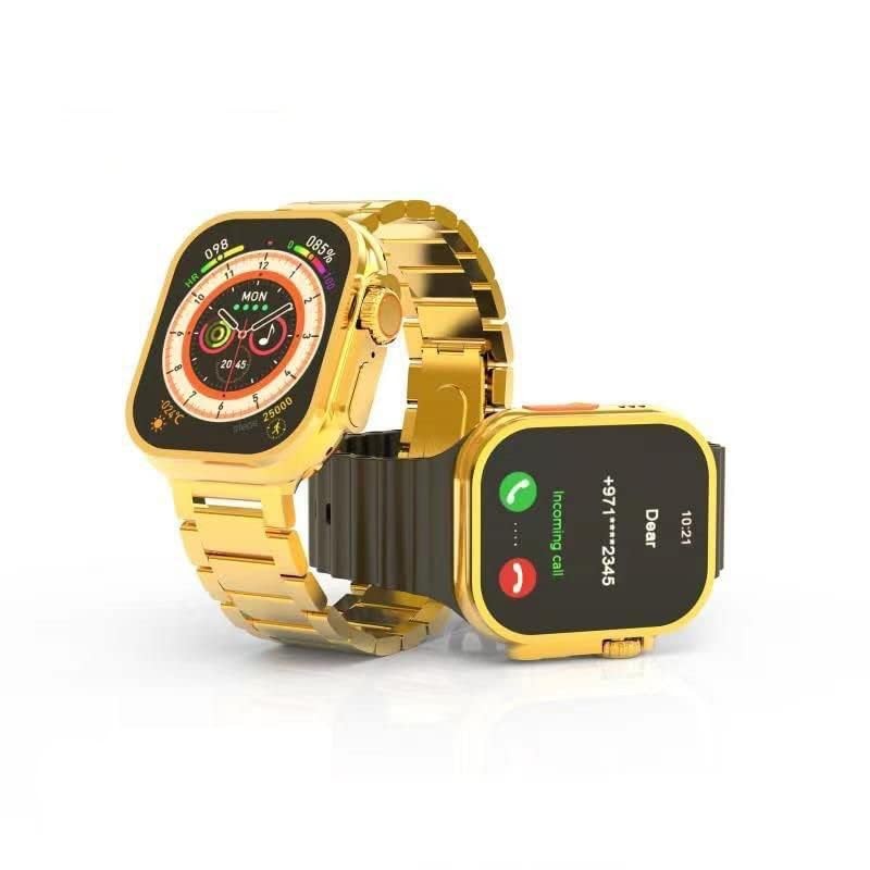 HK 9Ultra Smartwatch Golden Edition (Dual Straps)