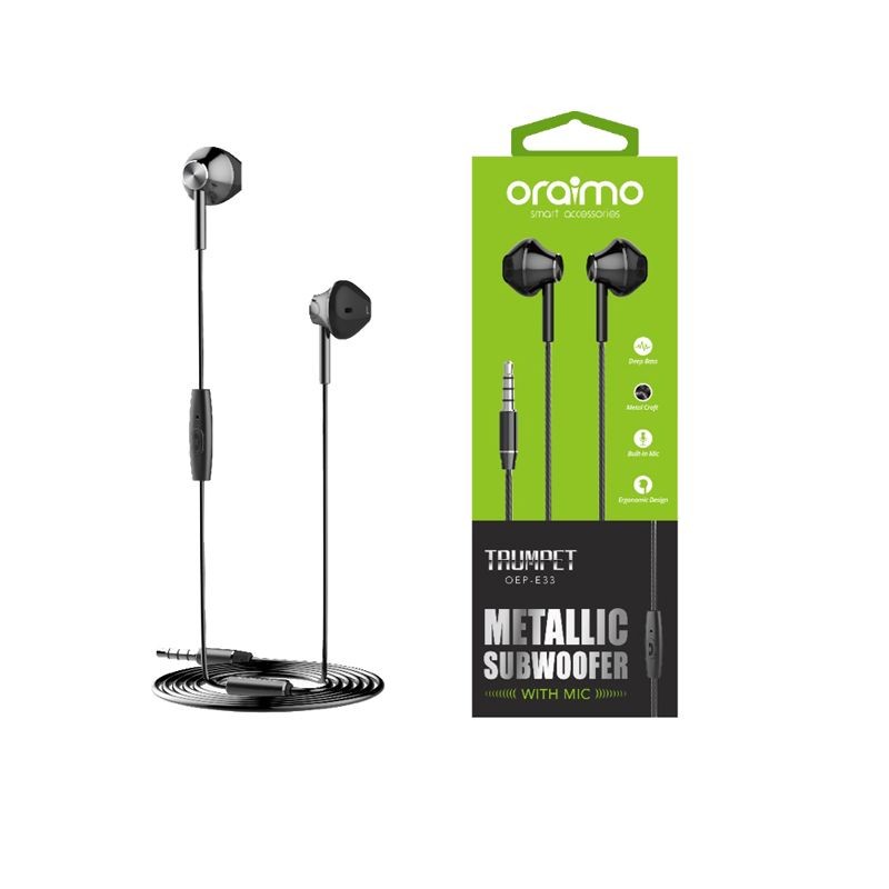 Oraimo White OEP-E33 In-ear EARPHONE