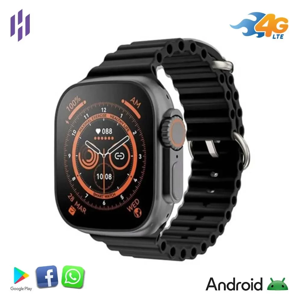 W&O Little Star X9 CALL 4G Android Smartwatch With Super AMOLED Display – 1GB/16GB