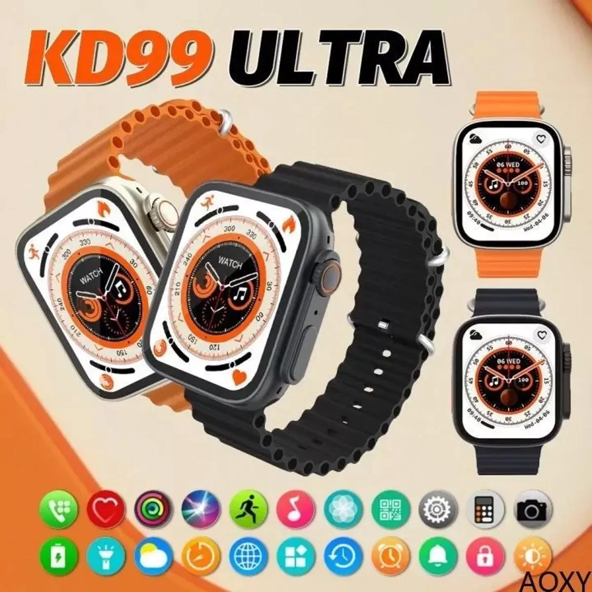 KD99 Ultra Smart Watch With Bluetooth Calling