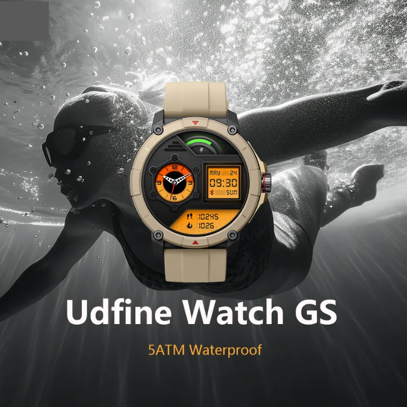 Udfine Watch GS 1.38″ HD Display Bluetooth Calling Alexa With GPS Smartwatch Double Straps